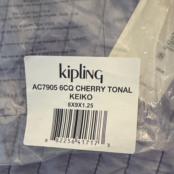 Kipling Vibrant Red Crossbody Bag - Cherry Tonal Keiko - Picture 4 of 5